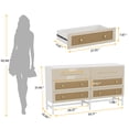 thumbnail image 4 of Canddidliike Dresser Storage with 6-Drawer, Kids Furniture Drawer Binis, Nightstand for Bedroom, Living Room, Entryway, 4 of 6