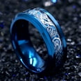 thumbnail image 6 of Titanium Steel Carbon Fiber Dragon Ring Material Style Simple Stylish Features Plating Color Image Color Image, 6 of 7