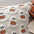 thumbnail image 6 of 2pack Plush 3D Ghost Throw Pillow Covers - Fall/Halloween/Thanksgiving Decor, Cozy Textured Cushions for Couch/Bed, Multiple Autumn Colors, 6 of 10