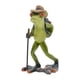 thumbnail image 1 of Estatua de rana, figura de animal, regalo decorativo, adorno de obra de arte verde coleccionable Mochila, 1 of 9
