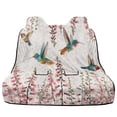 thumbnail image 2 of Xoenoiee Hummingbird Flower Pattern Rear Bench Car Seat Cover, Waterproof Back Seat Cover for Trucks Van SUV, Car Seat Protector for Kids Dogs, Automotive Car Accessories, 2 of 7