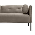 thumbnail image 5 of Velvet Sofa 84 Inch Modern Couch with Metal Legs, Gray Living Room Furniture, 5 of 8
