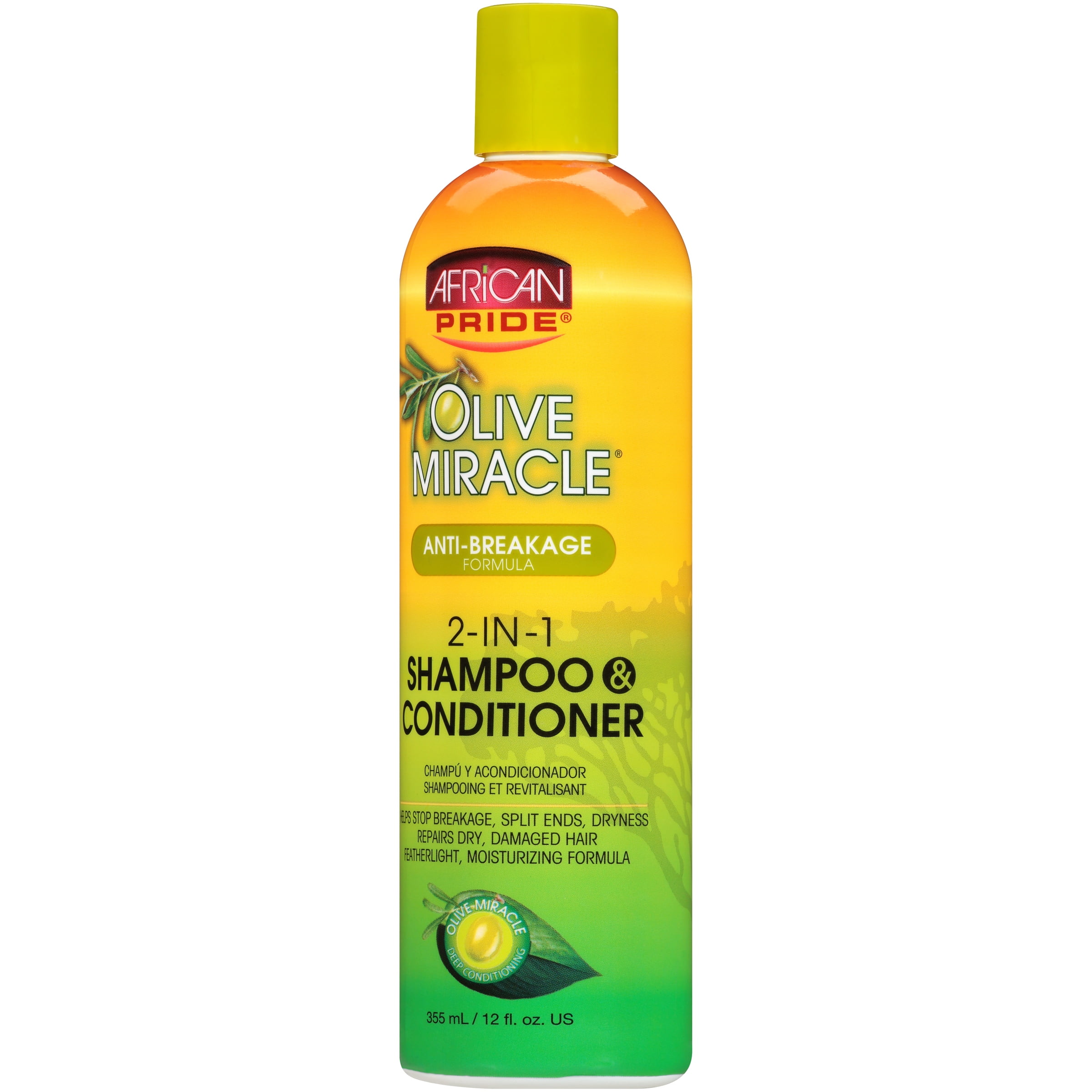 African Pride Olive Miracle Anti Breakage Formula 2 In 1 Shampoo