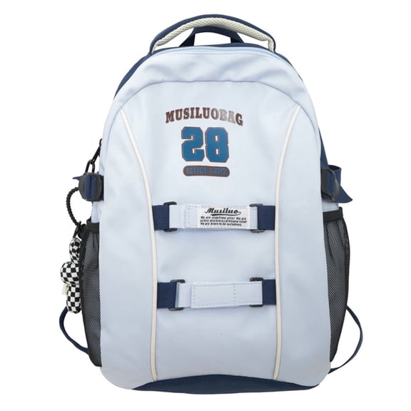 American Retro Large Capacity Backpack, Casual Nylon Versatile Trendy Backpack Daypack Bookbag Shoulder Bag Daily Use Bags