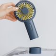 thumbnail image 7 of Portable Fan VibHome Handheld Fans Handheld Fan Compact Lightweight Portable 8 Blades Outdoor Pocket Fan USB Rechargeable 3-speed Variable High Capacity 1266mAh Variable Angle, 7 of 7