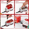 thumbnail image 5 of Electric Train Set for Kids, Battery-Powered Train Toys with Light, Railway Kits w/Steam Locomotive Engine, Cargo Cars & Tracks, Classic Toy Train Set Gifts for 3 4 5 6 Years Old Boys Girls, 5 of 7