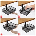 thumbnail image 6 of YIEMEEN Space Saving Under Desk Drawer Organizer Tray Multifunctional Metal Wire Basket, 6 of 7