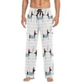 thumbnail image 2 of FREEAMG French Dachshund Dogs Pajama Pants for Men, Men's Separate Bottoms, Pure Cotton Comfortable Lounge Pants?271?, 2 of 7