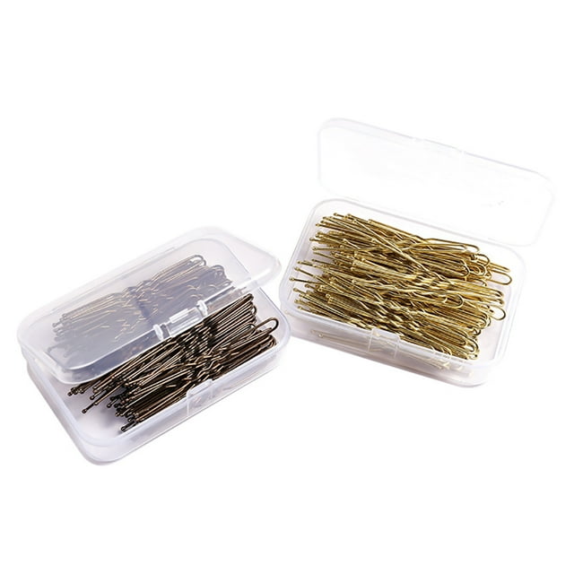 1 Ensemble Épingles à Cheveux Mode Style Simple en Forme de U 6mm Métal Élastique Accessoires Multicolores Barrettes pour Femmes Café/50 Pcs
