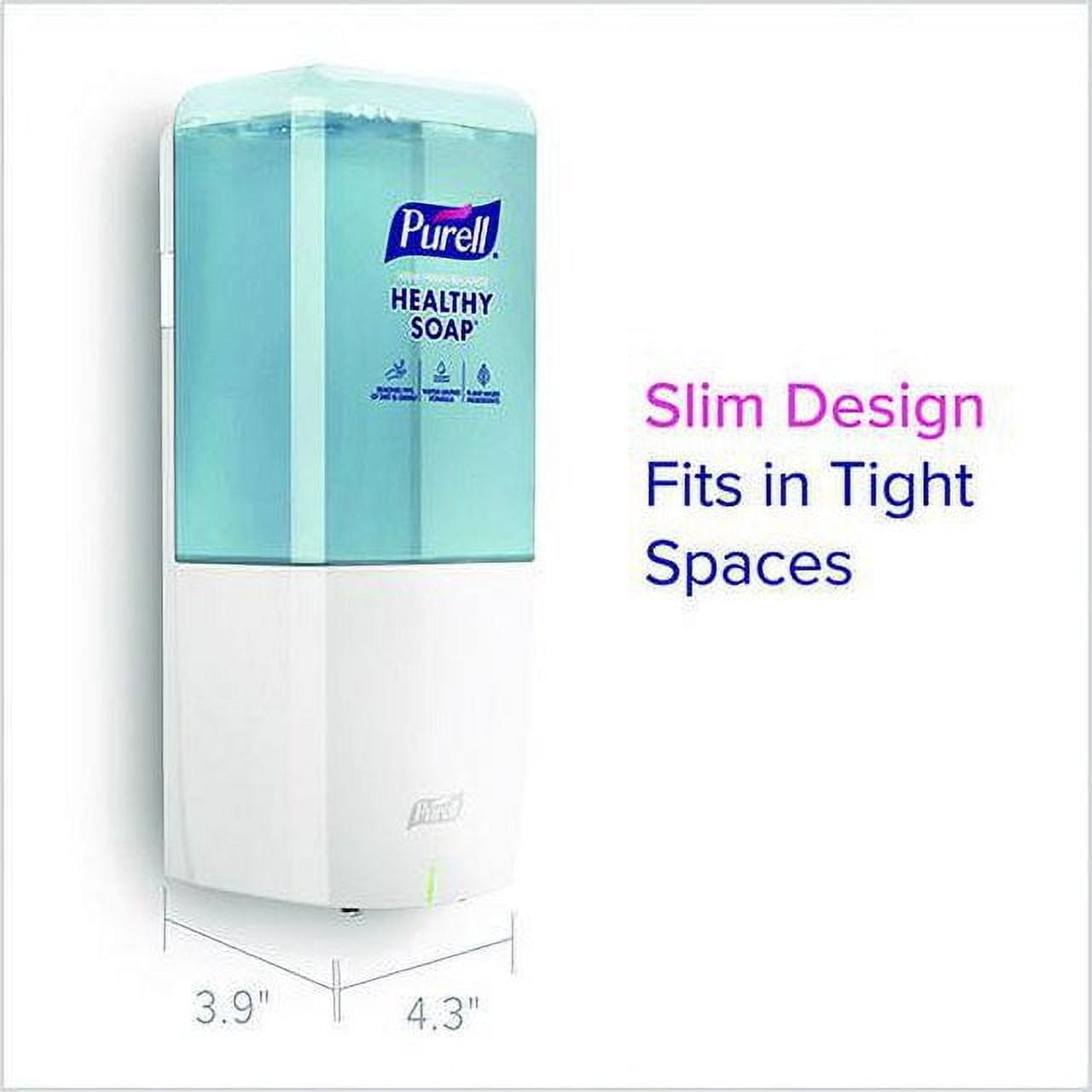 ES10 Automatic Hand Soap Dispenser, 1,200 mL, 4.33 x 3.96 x 10.31, White | Bundle of 2 Each