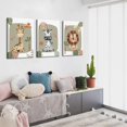 thumbnail image 4 of 3Pcs Watercolor Botanical Canvas Wall Art Boho Floral Wall Decor Pictures Wildflower Posters Prints for Living Room Bedroom Bathroom Home Decoration,in, 4 of 7