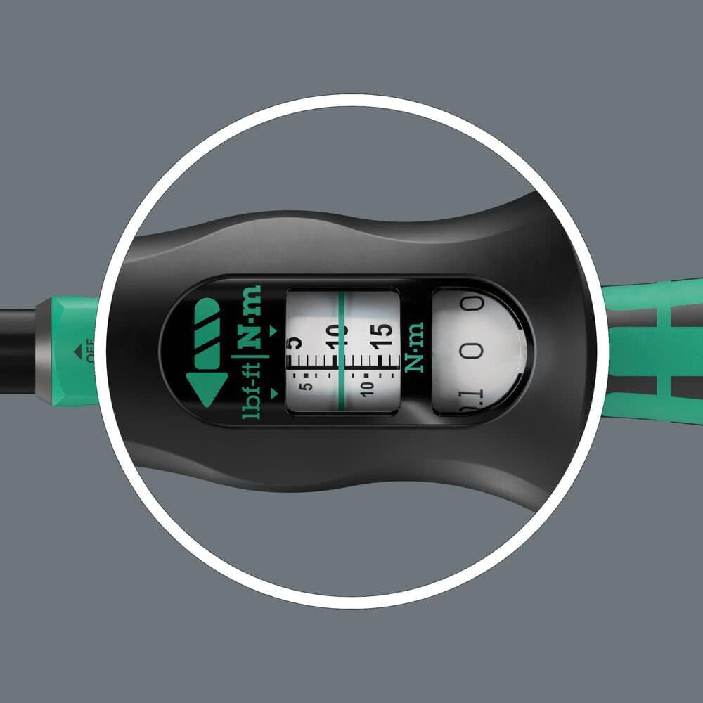 Wera Tools Click-Torque Lock A 6 R/l 2.5-25 Nm Adjustable Torque Wrench