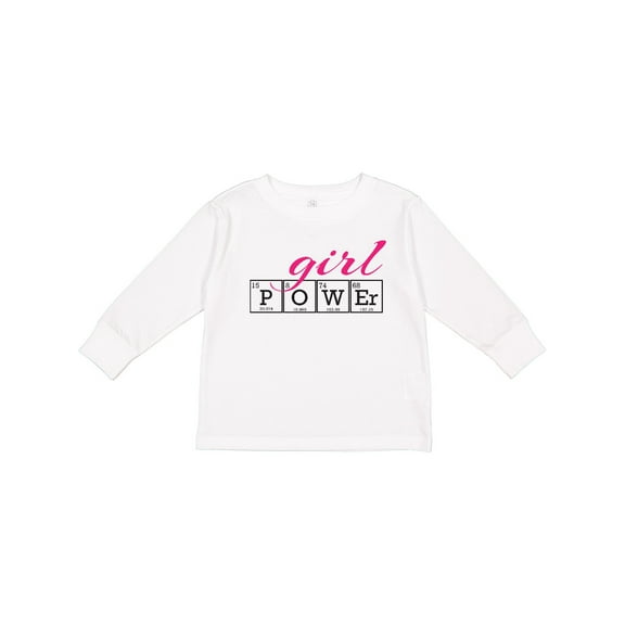 Inktastic Girl Power Girls Long Sleeve Toddler T-Shirt
