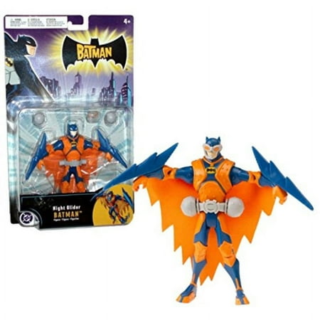 Mattel Year 2005 DC Comics "The Batman" Animated Series 5 Inch Tall Action Figure - NIGHT GLIDER BATMAN with Night Goggles, Bomb