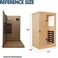 thumbnail image 2 of HestiNysus Single sauna with remote control hemlock sauna (right door), 2 of 6