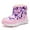 Pink, variant on Eashi Kids Boys Girls Snow Boots Winter Waterproof Slip Resistant Cold Weather Shoes (Toddler/Little Kid/Big Kid)