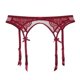 thumbnail image 1 of Liguero de encaje para mujer, ligueros sexys para medias altas hasta el muslo, liguero de encaje sexy para mujer, color rojo, tamaño mediano, 1 of 5