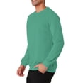 thumbnail image 4 of Lars Amadeus Men's Casual Long Sleeve Solid Color Basic Round Neck Pullover Sweatshirt, 4 of 6
