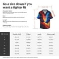thumbnail image 5 of Goofa Red And Blue Fire Wolf Printed Men's Casual Short-sleeved Shirt,Lightweight Breathable Button-down,Summer Casual men's top,Versatile Fashion shirt-XX-Large, 5 of 7