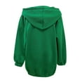 thumbnail image 4 of Xcmzpl Womens Hoodies Plus Size Solid Color Hooded Sweatshirt Oversized Pullover Tops Work Long Sleeve T-shirts Fall Fashion, 4 of 8