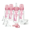 thumbnail image 3 of Dr. Brown's Natural Flow Anti-Colic Options+ Narrow Breast to Bottle Feeding Set, Pink, 4oz, 4 Pack, 3 of 15