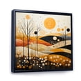 thumbnail image 2 of Designart "Meadow Bold Geometric landscapes II" Abstract Floater Framed Canvas Print, 2 of 7