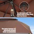 thumbnail image 5 of COBIZI Gazebo 12x20 Heavy Duty Patio Gazebo with Mosquito Netting Deck Gazebo with Metal Steel Frame Large Screen Gazebo Tent Waterproof with Double Roof for Party, Backyard, Deck, Garden, Brown, 5 of 11