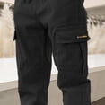 thumbnail image 6 of Zshosam Boys Joggers Little Boys Pants Soft Fashion Comfort Waist Cargo Print Trousers Size 7T 8T,(Black 7-8 Years), 6 of 6