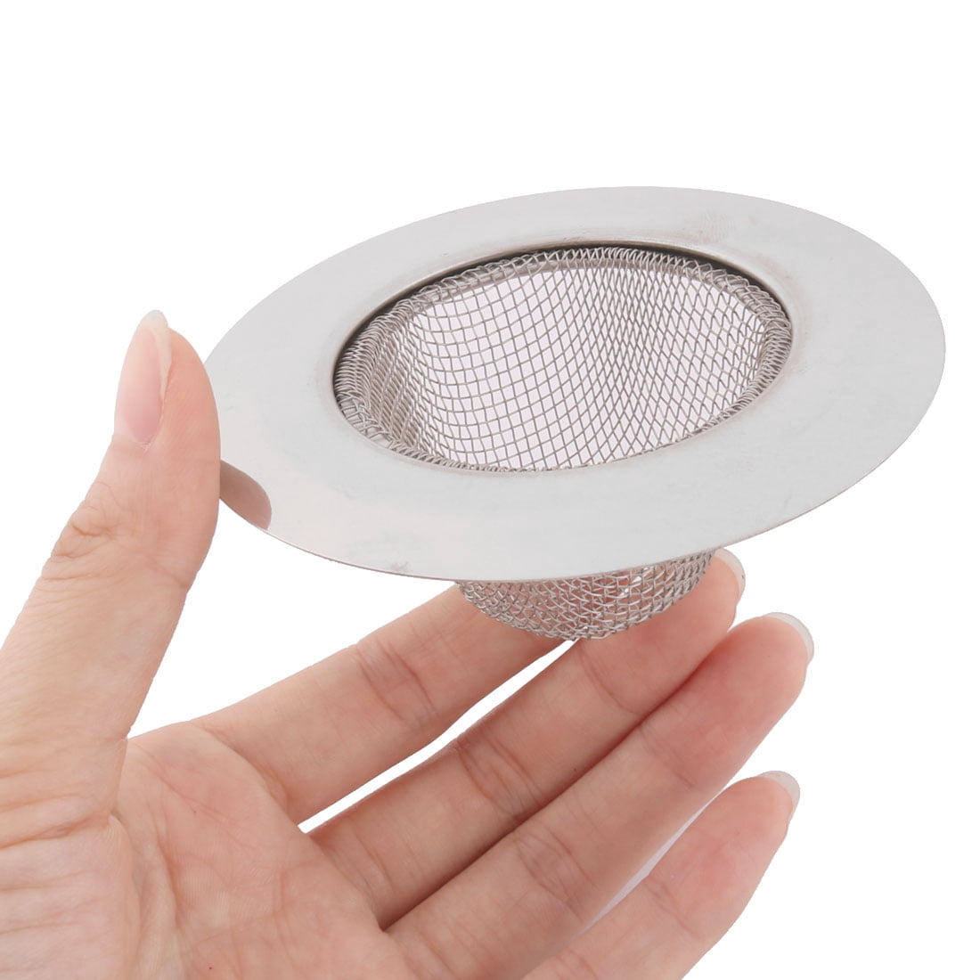 Unique Bargains Kitchen Stainless Steel Basin Sink Garbage Strainer Drain Stopper 2pcs