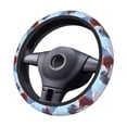 thumbnail image 2 of Bingfone Red And White Bird Couple Steering Wheel Cover - Universal 15 Inches Car Steering Wheel Covers Grip Auto Internal Accessories, 2 of 6