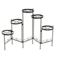 thumbnail image 4 of Vintage Metal Flower Pot Holder Stable Plant Stand Rack Display Garden Decor Shelf for Balcony Patio Yard Outdoor Indoor, 4 of 14