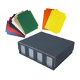 thumbnail image 3 of Lipstore Card Deck Box PU Leather Gathering Card Toy Container Collectible Cards Holder Black and Grey, 3 of 8