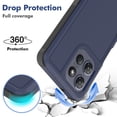 thumbnail image 2 of Kryonix for Motorola Moto G Power 2026 6.8” 5G Phone Case,Slim & Tough, Dual Layer Shockproof Heavy Duty Military Grade Protective Case  Hybrid Rugged Cover,Dark Blue, 2 of 7