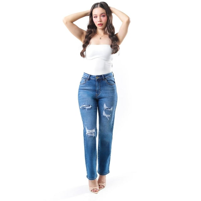 Jeans de corte recto /Juvenil, 3846 (Azul medio) azul 1