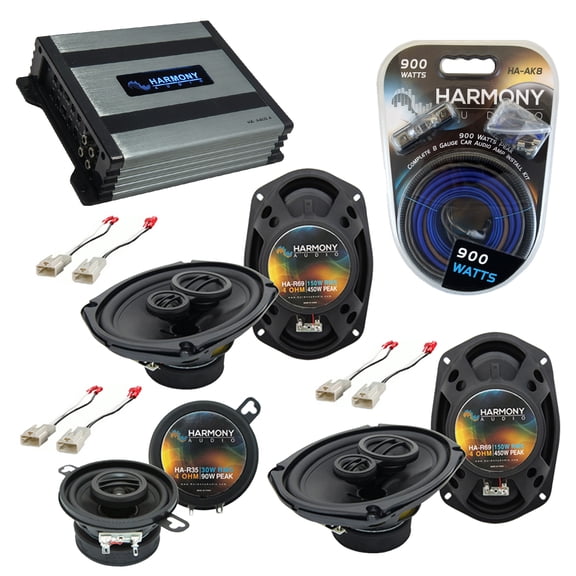 Toyota Camry 2002-2006 OEM Speaker Upgrade Harmony (2) R69 R35 & HA-A400.4 Amp