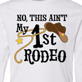 thumbnail image 4 of Inktastic No, This Ain't My 1st Rodeo Cowboy Hat and Lasso Long Sleeve Youth T-Shirt, 4 of 5