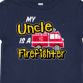 thumbnail image 4 of Inktastic My Uncle is a Firefighter with Fire Truck Boys or Girls Baby T-Shirt, 4 of 5