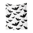 thumbnail image 3 of Dmlowu Halloween Decorations Bat Cooling Blanket, 28x39 Inch Gentle Fleece Blanket, Fluffier Warm Halloween Throw Blanket for Couch, Comfortable Cooling Comforter for All Seasons, 3 of 7