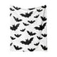 thumbnail image 2 of Manta de franela | Manta suave con estampado de murciélagos de Halloween para sofá, cama o suelo | Manta decorativa navideña para el hogar | Manta de poliéster de 70x100 cm, 2 of 6