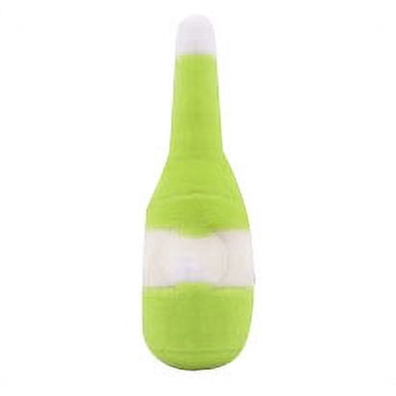Squeaky Dog Toy, Plush Pet Toy Wine Bottle Shape Bite Resistant Boredom Relief Teeth Grinding Dog Chewing Toy For Small Medium Large Dog Puppies Indoor & Outdoor Playing (Grass Green)