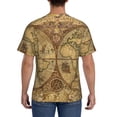 thumbnail image 2 of Naloa World Map1 Men's T-Shirt Sport T-shirt Men's Basic Tee Casual Men's Shirt, Round Neck, Short Sleeves - 3X-Large, 2 of 5
