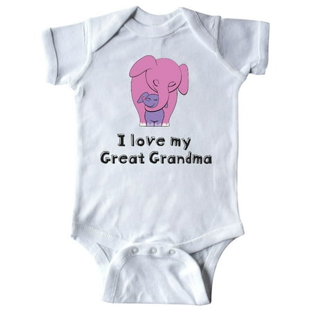 

I Love my Great Grandma Elephant Infant Creeper