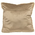 thumbnail image 4 of 17" Khaki Rabbit Faux Fur Plaid Pattern Square Throw Pillow, 4 of 6