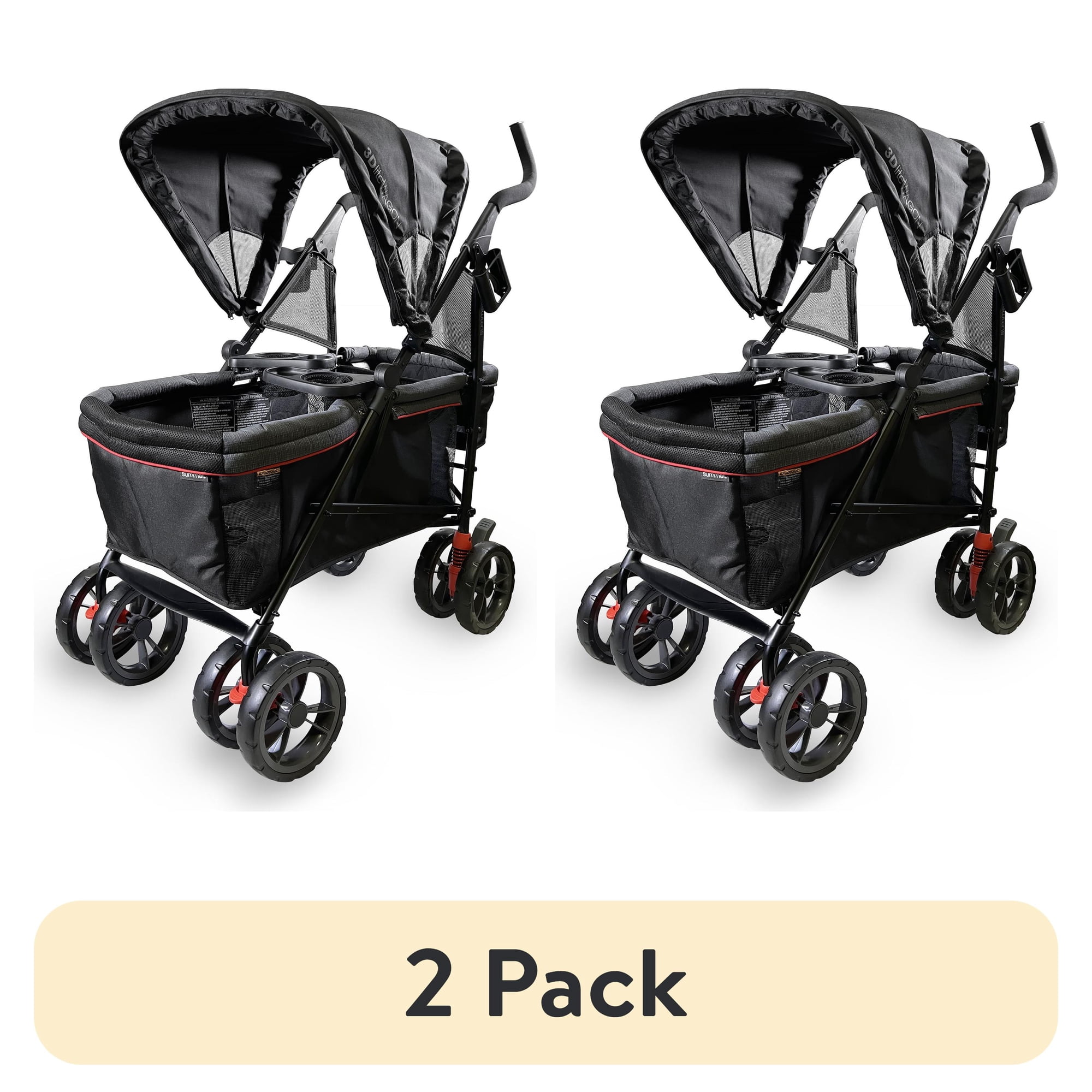 (2 pack) Summer by Ingenuity 3Dlite Wagon Convenience Stroller