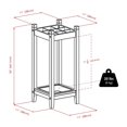 thumbnail image 5 of Pemberly Row Transitional Solid Wood Umbrella Stand with Tray in Espresso, 5 of 5