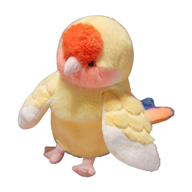 Marioneta de mano de loro de peluche de 20 cm para niños y niñas, regalo cómodo para niños, lindo Amarillo