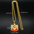 thumbnail image 3 of New Emirati Falcon Pendant Necklace for Women Men 14K Yellow Gold Eagle Jewelry Birthday Anniversary Gift New, 3 of 8