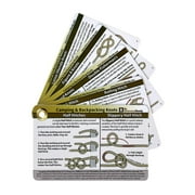 Camping & Backpacking Knot Cards - Waterproof Guide to 22 Outdoor Knots
