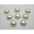thumbnail image 4 of U8MO 250 Ivory Half Pearl Bead 18mm Flatback Cabachons Scrapbook Craft DIY, 4 of 6