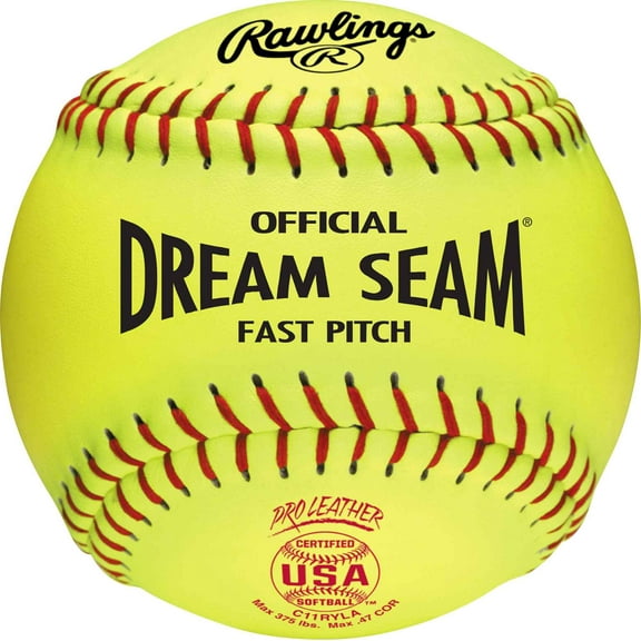 Rawlings ASA NFHS 11 inch Dream Seam High Density Cork Core Leather Softballs